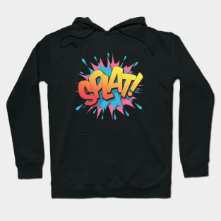 Splat! - Pop Art, Comic Book Style, Cartoon Text Burst. Hoodie